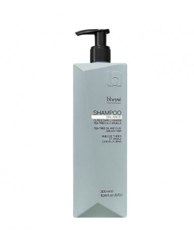 Bheyse Balance Shampoo with Tea Tree Oil and Clay for Greasy Hair, 300ml